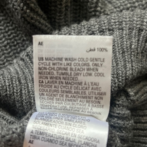 Sun + Stone Alvin Cardigan Sweater Gray 100% Cotton Size Small NWT - Picture 8 of 10